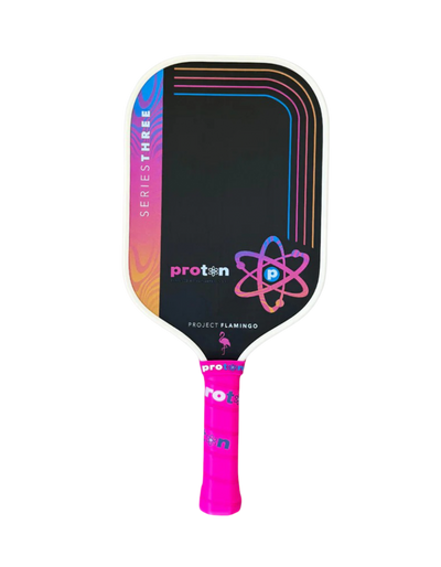 Proton Series 3 Flamingo Pickleball Racket - Cream Limited Edition