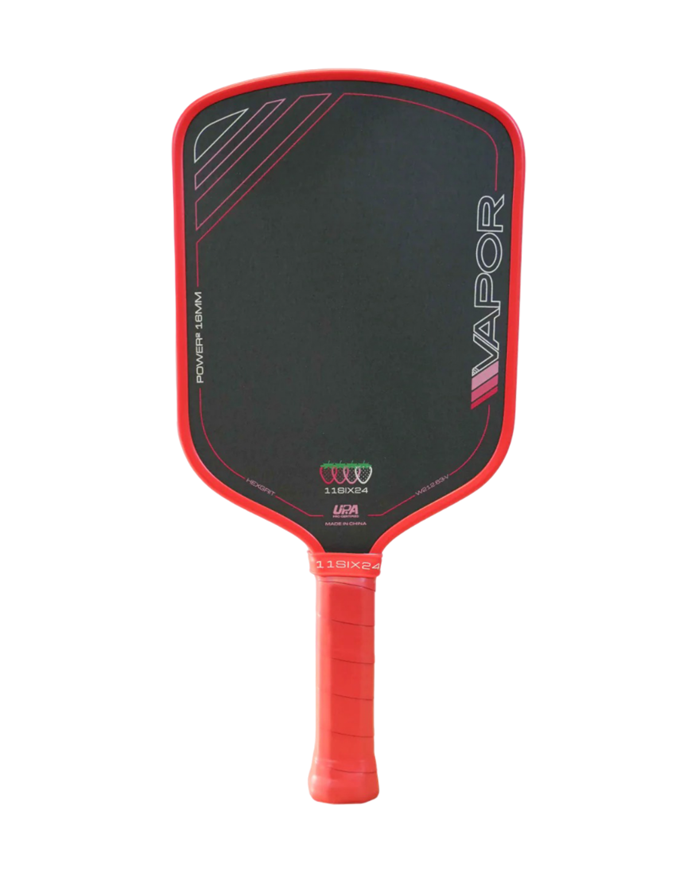 11Six24 Vapor Power 2 Pickleball Paddle | Strawberry Edition