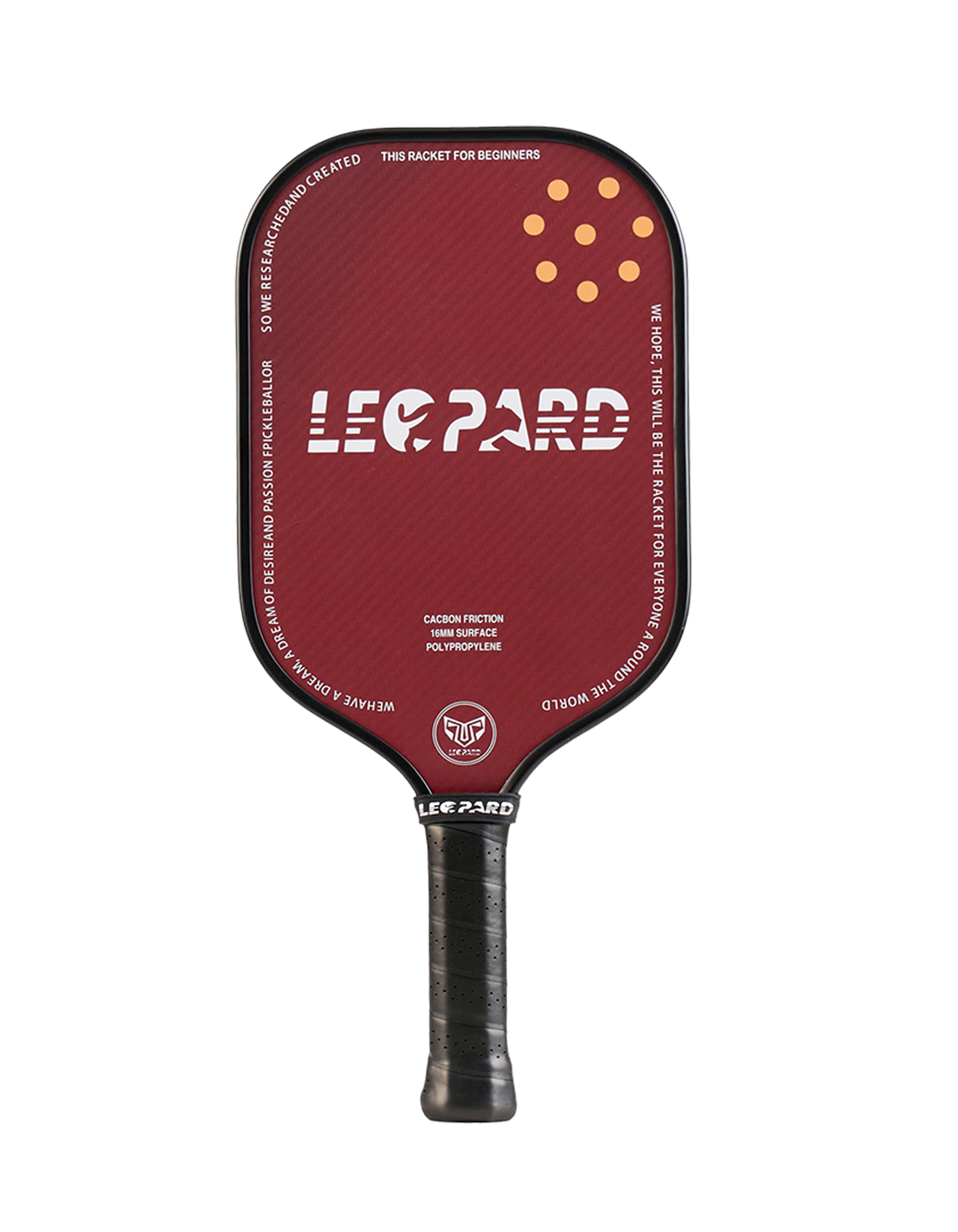 LEOPARD 18K Kelvar Pickleball Racket