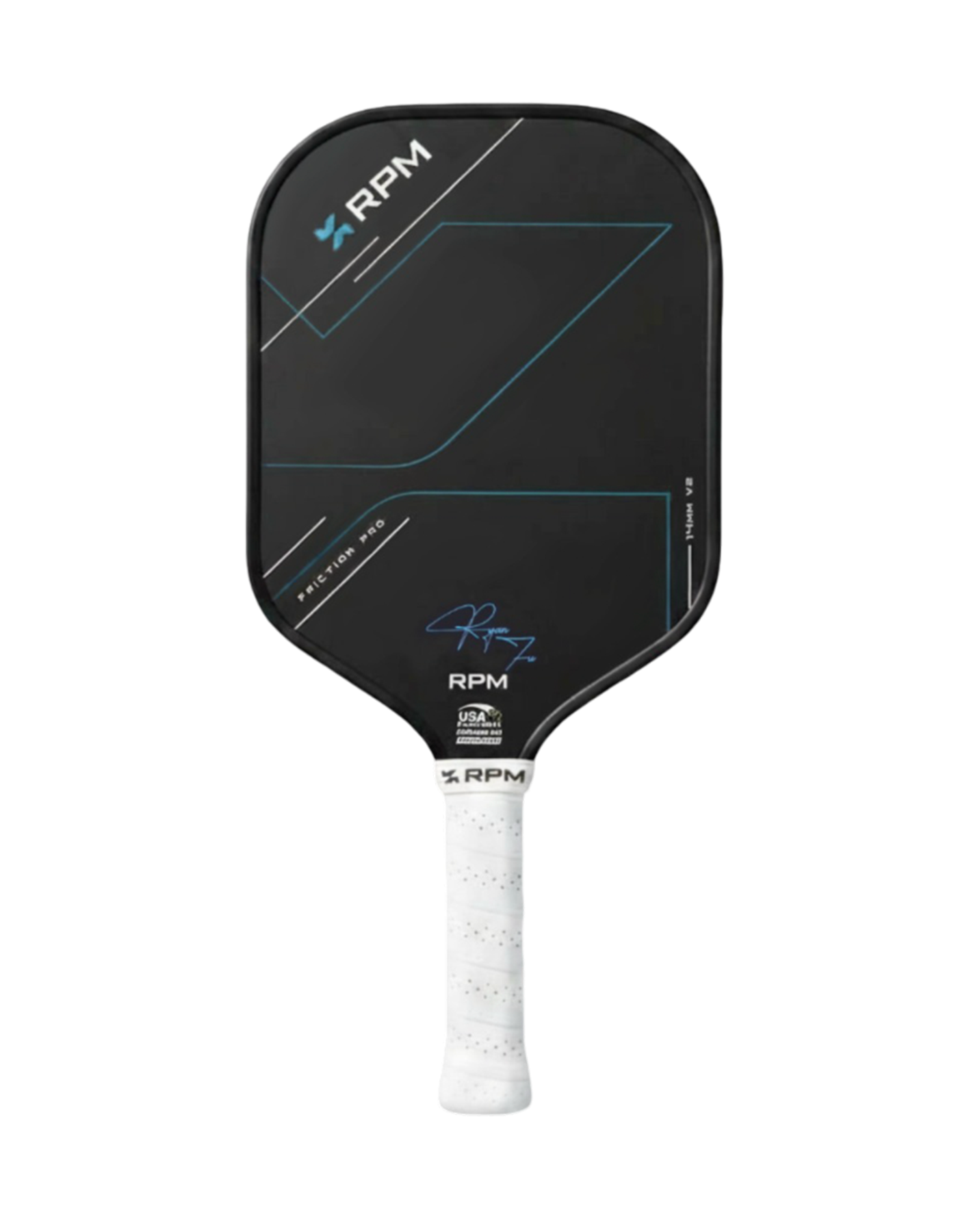 Vợt Pickleball RPM FRICTION PRO 14MM Hybrid Flat Top V2 Ryan Fu Signature