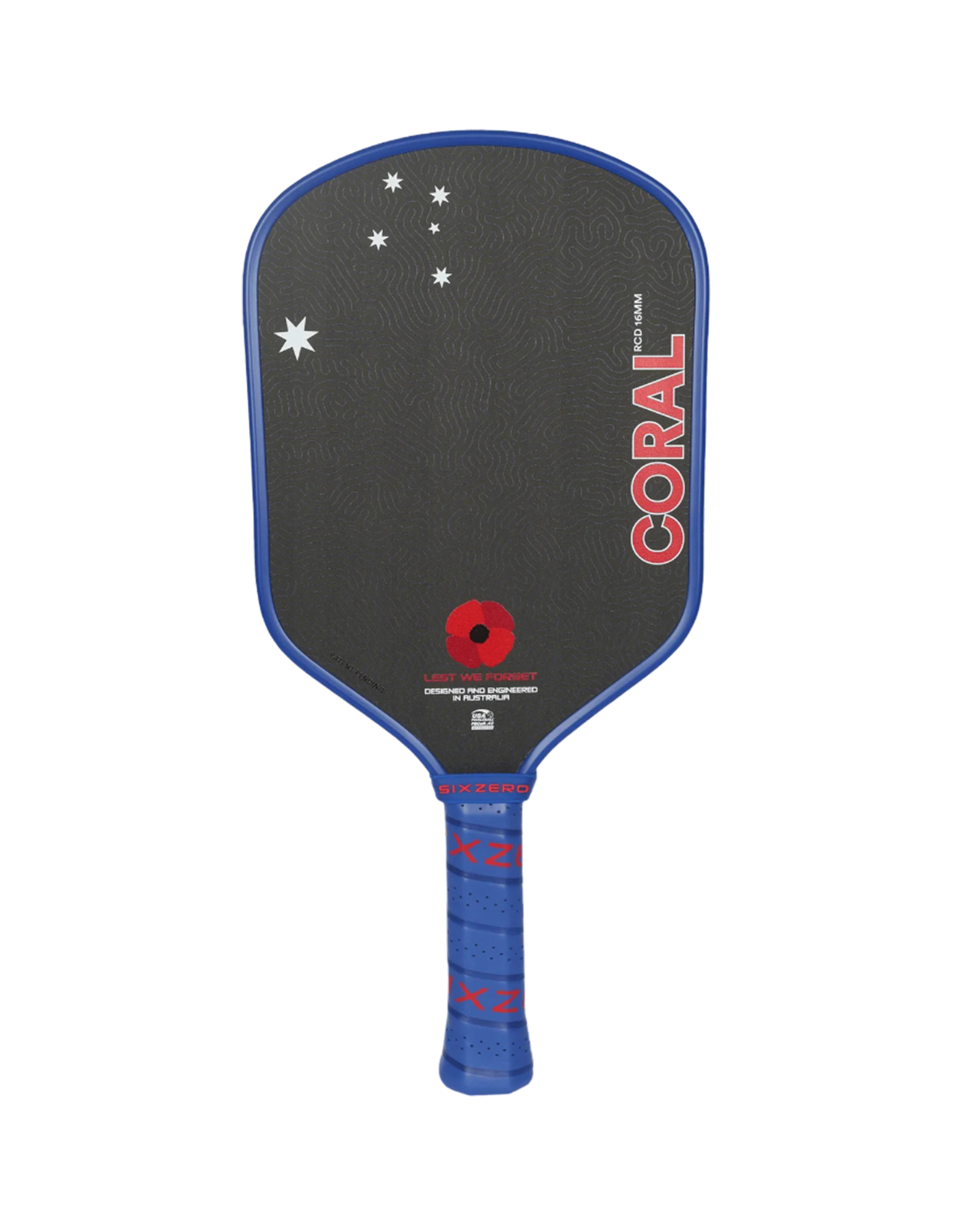 Six Zero Coral ANZAC Edition Pickleball Paddle