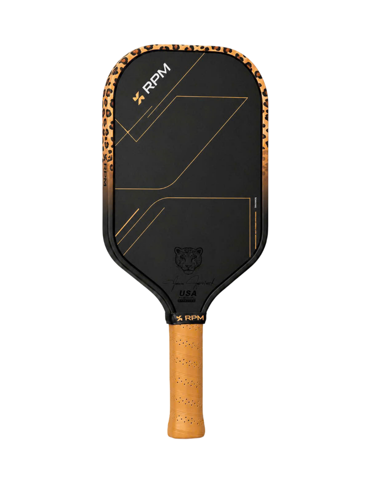 Vợt Pickleball RPM FRICTION PRO 16MM Elongated V2 James Ignatowich Leopard Edition