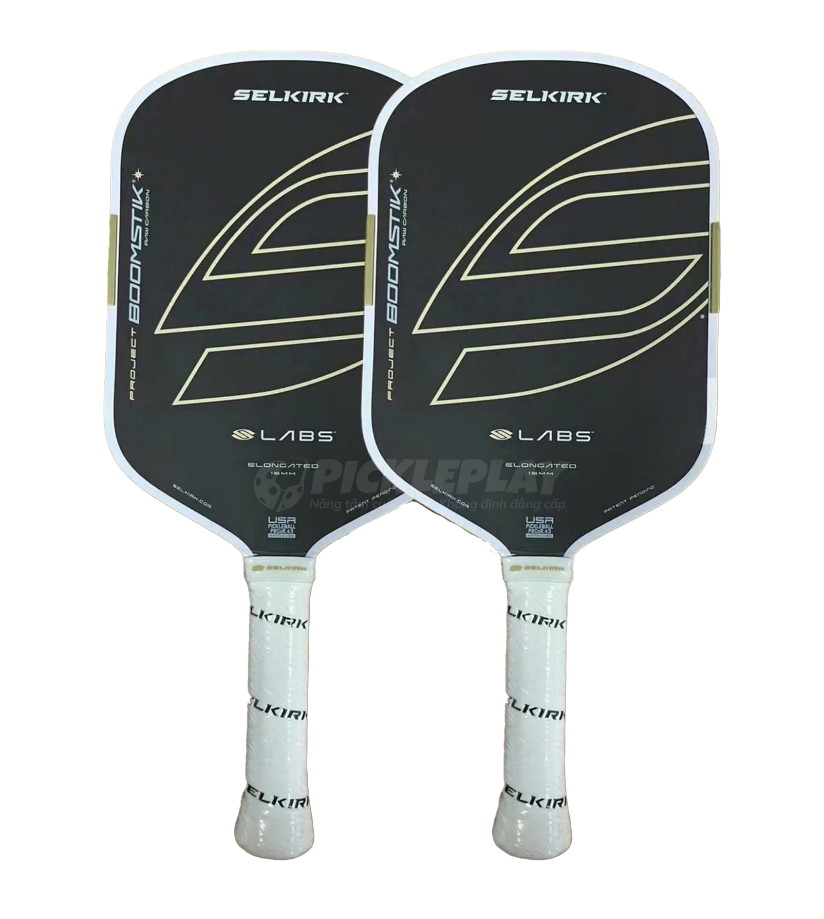 Vợt Pickleball Selkirk LABS Boomstik Regal - Raw Carbon