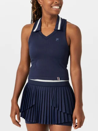 Pickleball Fila Women's Casa Seamless Polo Tank Outfit