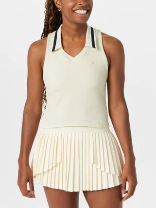 Pickleball Fila Women's Casa Seamless Polo Tank Outfit