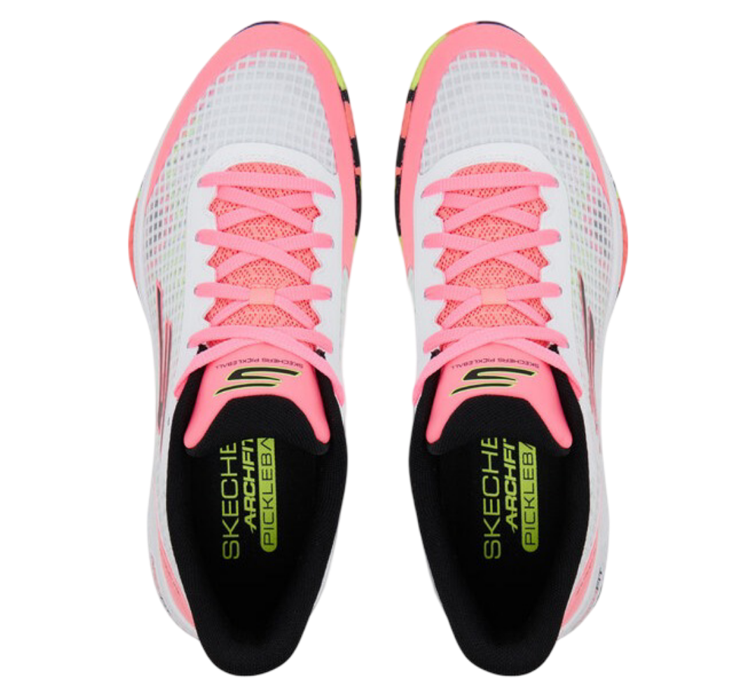 Giày Pickleball Sketcher GO Pickleball Viper Court Pro (Hồng Trắng)