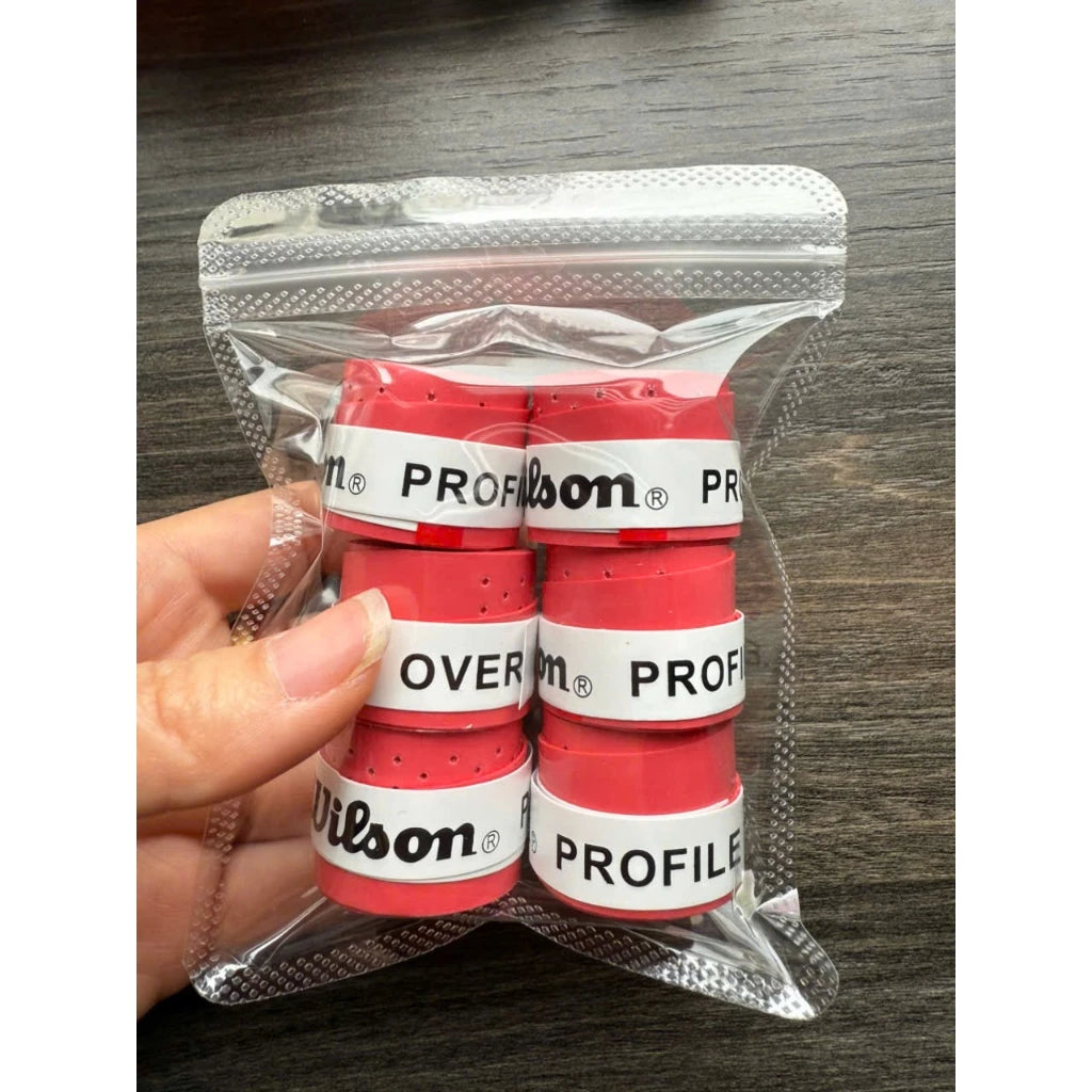 WILSON Profile Pickleball Grips with Sweat Holes (Set of 6)