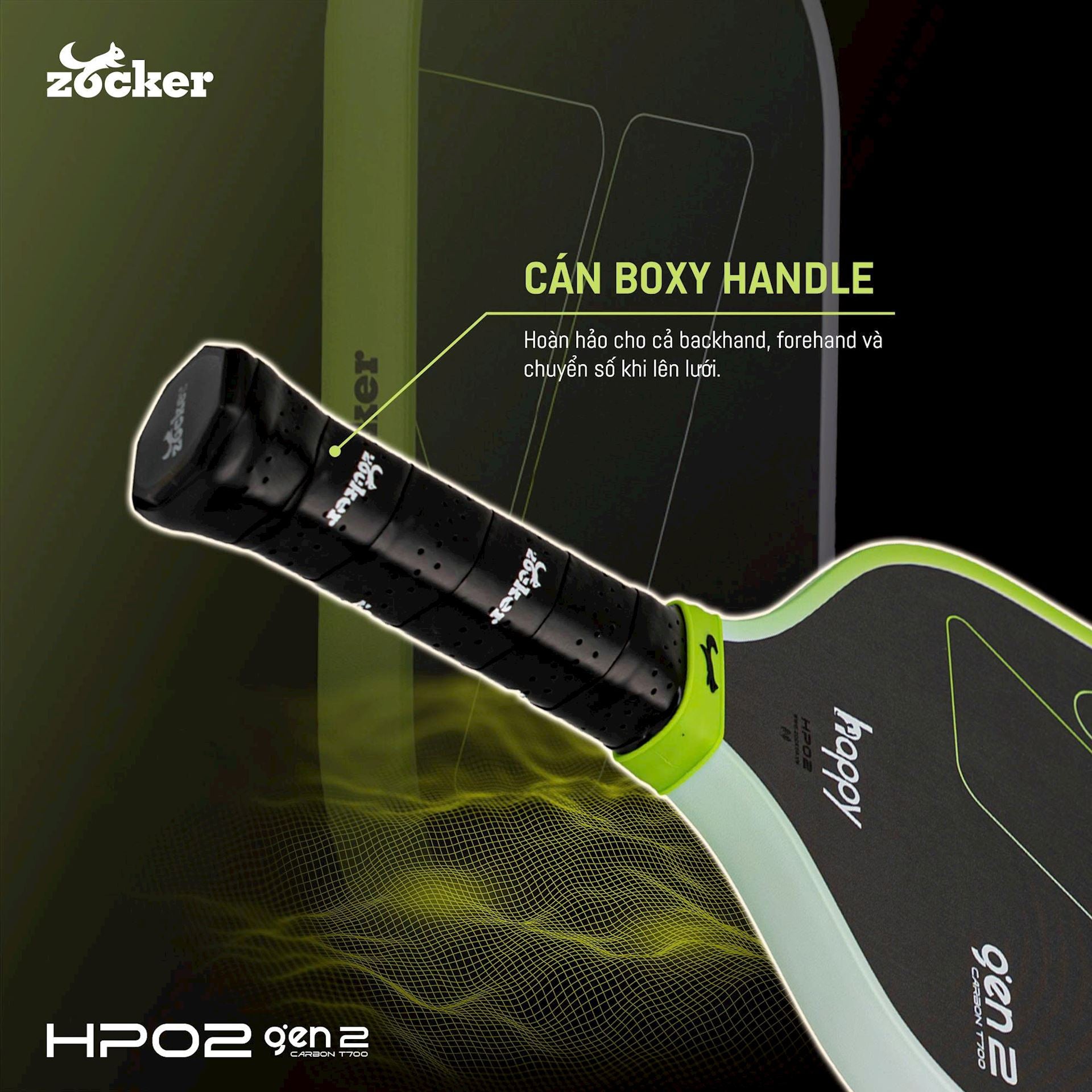 Vợt Pickleball Zocker Happy HP02 Gen 2