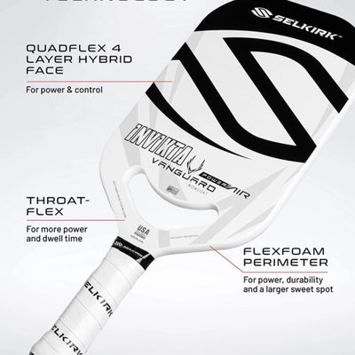 Selkirk Vanguard Power Air Pickleball Paddle - Invikta