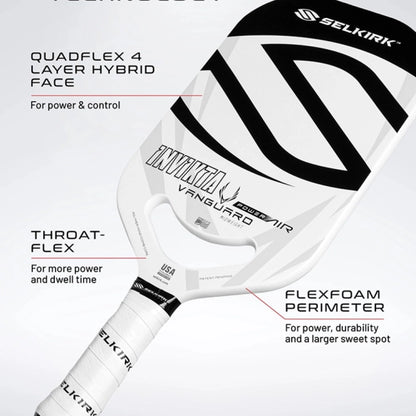 Selkirk Vanguard Power Air Pickleball Racket - Invikta