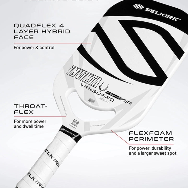 Selkirk Vanguard Power Air Pickleball Racket - Invikta