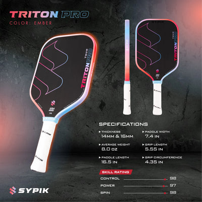 Sypik Triton Pro Tour Pickleball Racket
