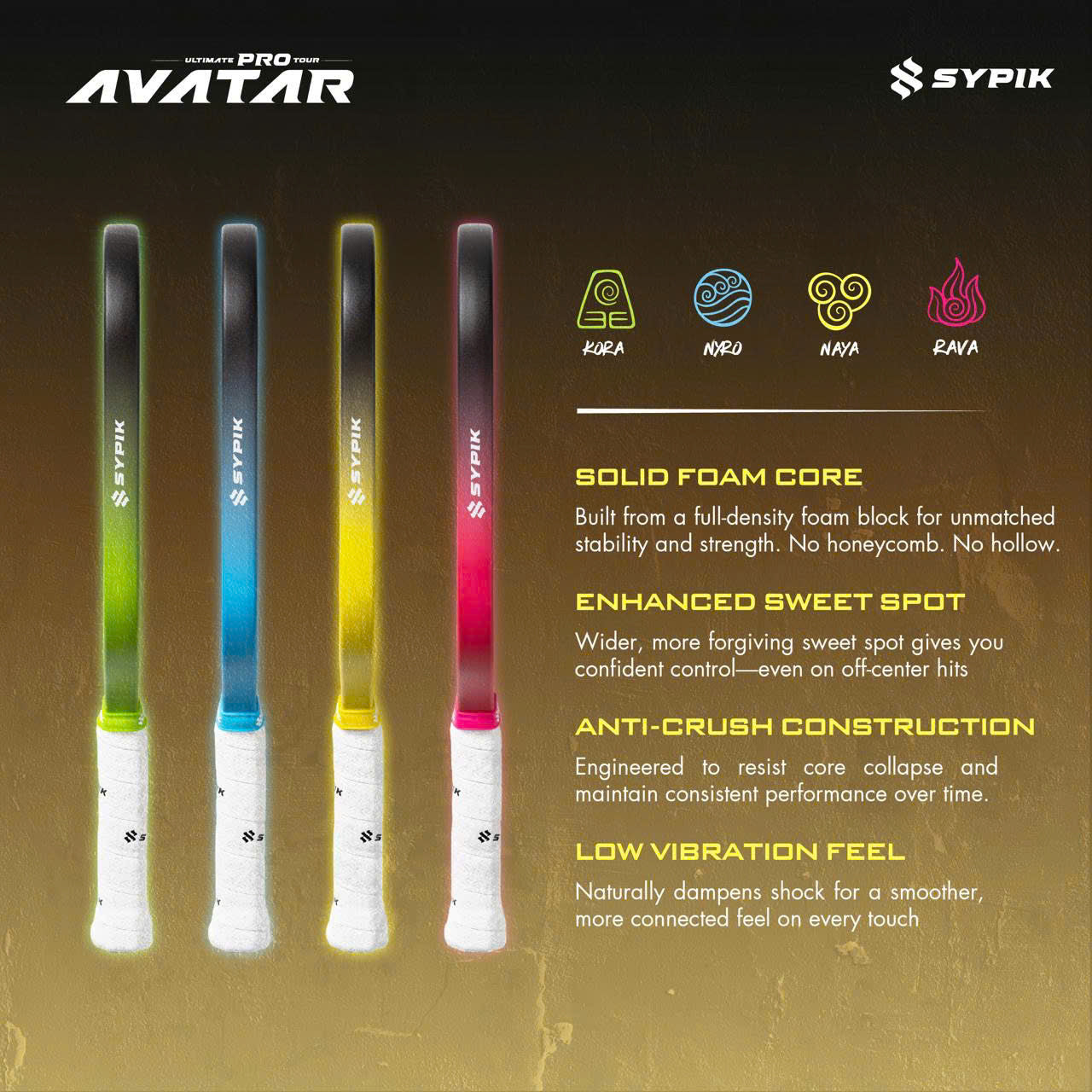 Vợt Pickleball Sypik Avatar Ultimate Pro Tour