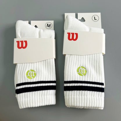 Pickleball Wilson Crew Striped Socks