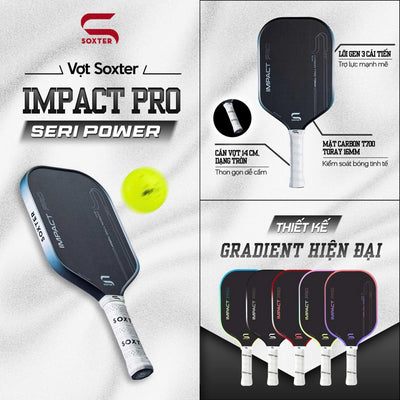 Pickleball Soxter Impact Pro Racket - Power Series