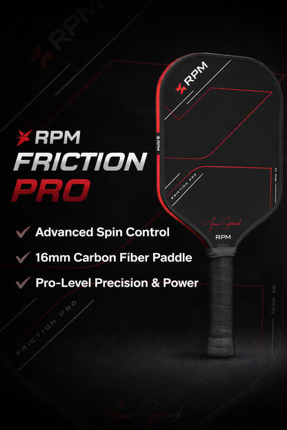 Vợt Pickleball RPM FRICTION PRO 16MM Elongated V2 Ryan Fu Signature
