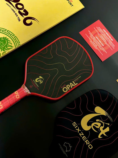 Vợt Pickleball Six Zero Black Opal - Phiên bản Tết 2026