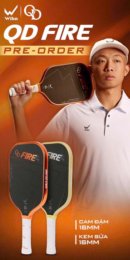 Vợt Pickleball Wika Sports Quang Dương Fire Metallic Edition