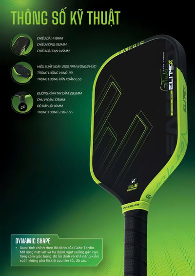 Vợt Pickleball Facolos EliteX v2.0 Edition
