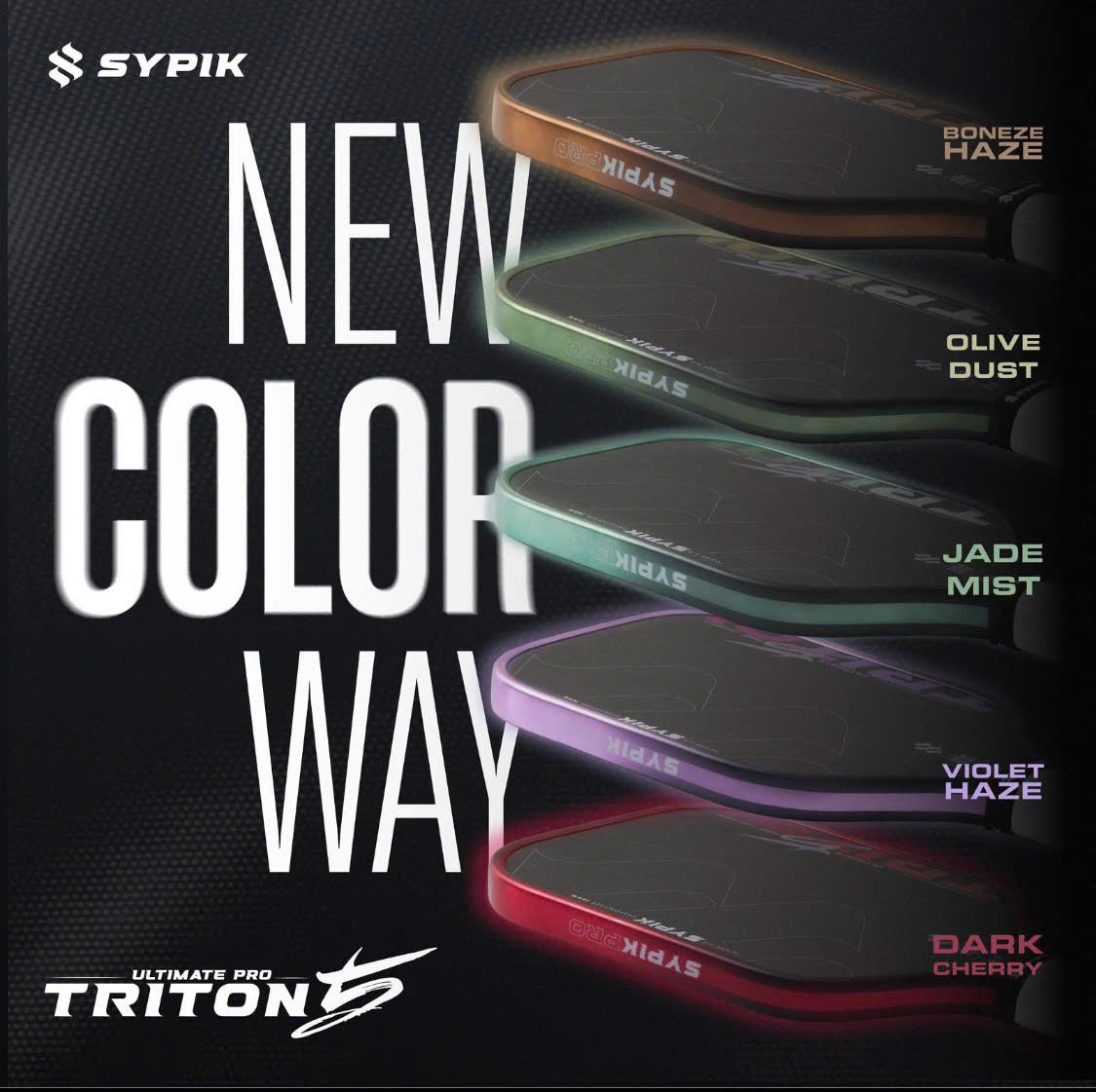 Sypik Triton 5 Pickleball Paddle New Color - Summer Edition