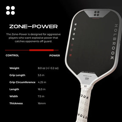 HOLBROOK Zone Pickleball Paddle - Power